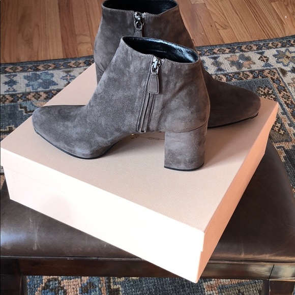 Prada grey suede booties - Picture 6 of 7